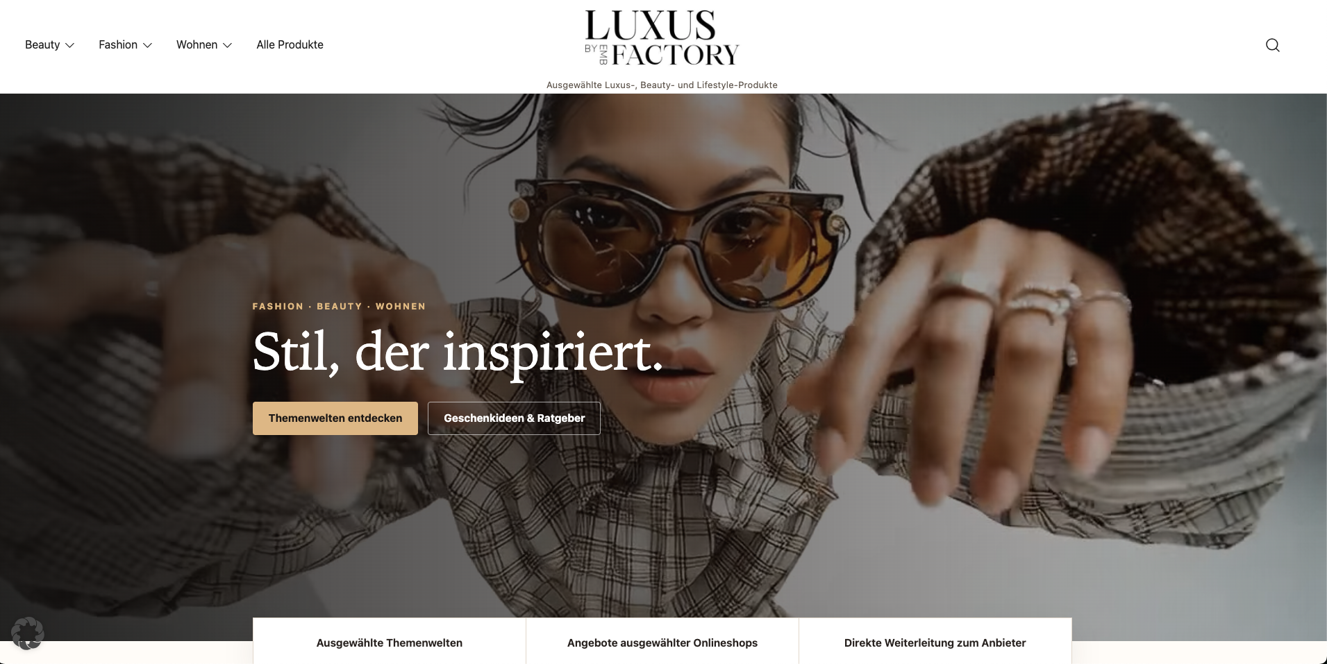 Webdesign LuxusFactory